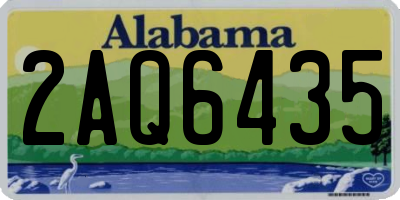 AL license plate 2AQ6435