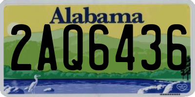 AL license plate 2AQ6436