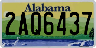 AL license plate 2AQ6437