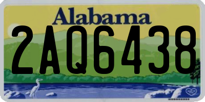 AL license plate 2AQ6438