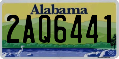 AL license plate 2AQ6441