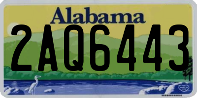 AL license plate 2AQ6443