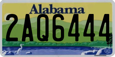 AL license plate 2AQ6444