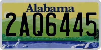 AL license plate 2AQ6445