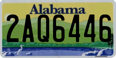 AL license plate 2AQ6446