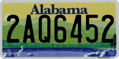 AL license plate 2AQ6452