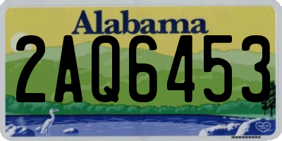 AL license plate 2AQ6453