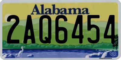 AL license plate 2AQ6454