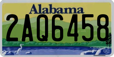 AL license plate 2AQ6458