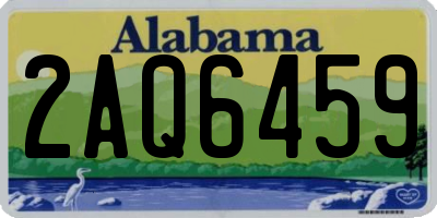 AL license plate 2AQ6459