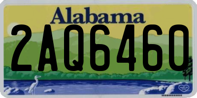AL license plate 2AQ6460