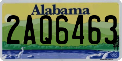 AL license plate 2AQ6463