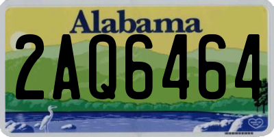 AL license plate 2AQ6464
