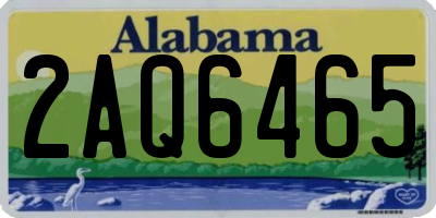 AL license plate 2AQ6465