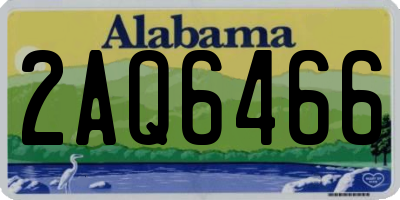 AL license plate 2AQ6466