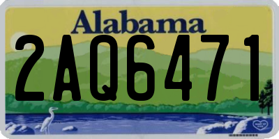 AL license plate 2AQ6471