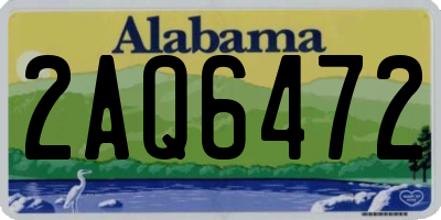 AL license plate 2AQ6472