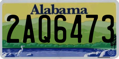 AL license plate 2AQ6473