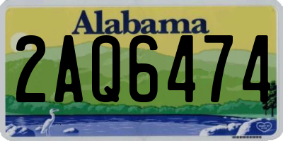 AL license plate 2AQ6474