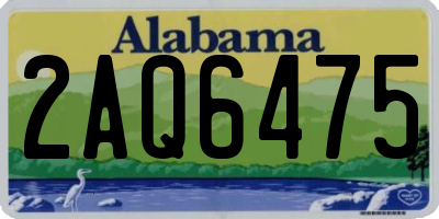 AL license plate 2AQ6475