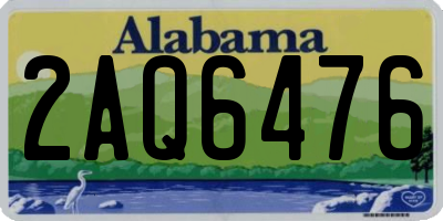 AL license plate 2AQ6476
