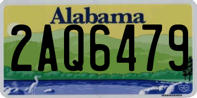AL license plate 2AQ6479