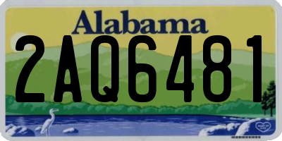 AL license plate 2AQ6481