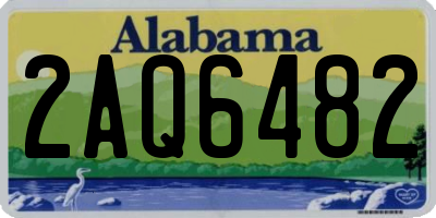 AL license plate 2AQ6482