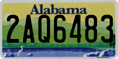 AL license plate 2AQ6483