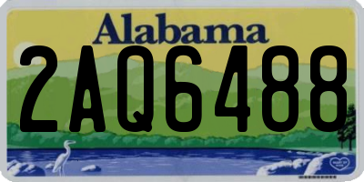 AL license plate 2AQ6488