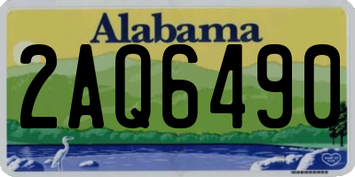 AL license plate 2AQ6490