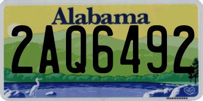 AL license plate 2AQ6492