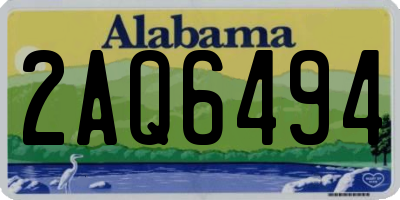 AL license plate 2AQ6494