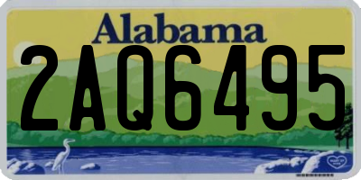 AL license plate 2AQ6495