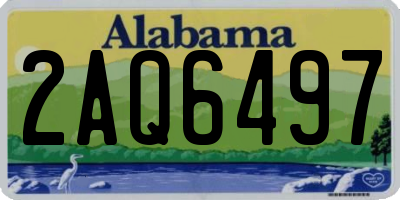 AL license plate 2AQ6497