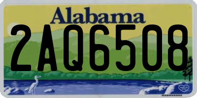 AL license plate 2AQ6508