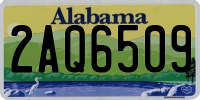 AL license plate 2AQ6509