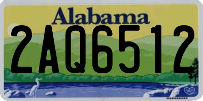 AL license plate 2AQ6512