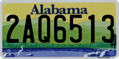 AL license plate 2AQ6513