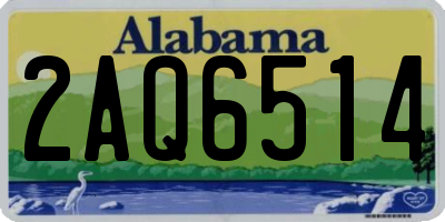 AL license plate 2AQ6514