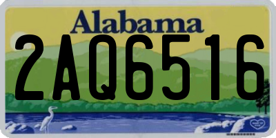 AL license plate 2AQ6516