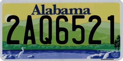 AL license plate 2AQ6521