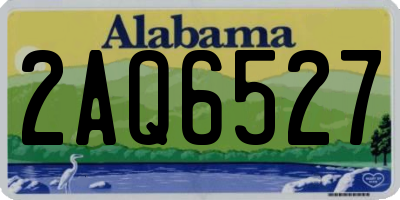 AL license plate 2AQ6527