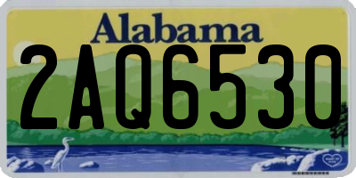 AL license plate 2AQ6530