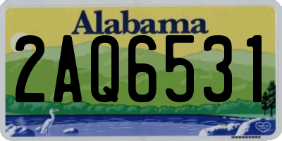 AL license plate 2AQ6531