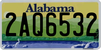 AL license plate 2AQ6532