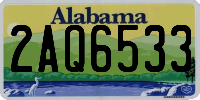 AL license plate 2AQ6533