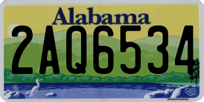 AL license plate 2AQ6534