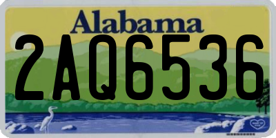 AL license plate 2AQ6536