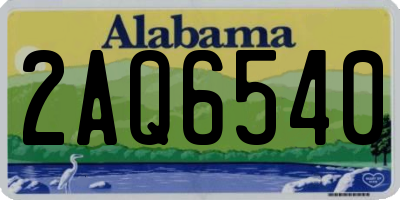 AL license plate 2AQ6540